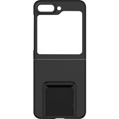 Étuis portefeuille Avizar Coque pour Samsung Galaxy Z Flip 5 Rigide avec Béquille Support Noir