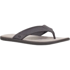 Leather - Men Flip-Flops UGG Seaside - Dark Grey