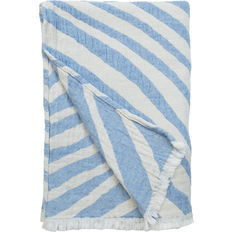 Almedahls Filtar Almedahls Havet pläd Blå-offwhite Filt (170x130cm)