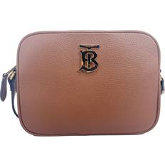 Burberry Crossbody Bags Burberry Small Leather Tan Camera Crossbody TB Logo Bag