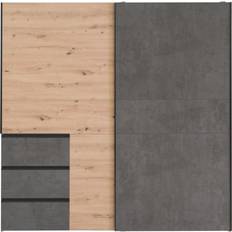 Forte WINN 2 ‎Artisan Oak With Concrete Look Dark Grey Armario 200.1x200.5cm