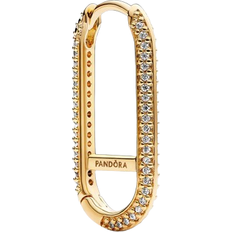 Pandora ME Extended Pavé Link Single Earring - Gold/Transparent