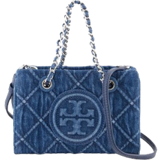 Tory Burch Mini Fleming Soft Chain Tote Bag - Denim