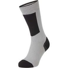 Runton Waterproof Cold Weather Hydrostop Mid Length Socks - Grey/Black/Yellow