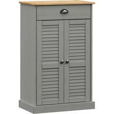 vidaXL Vigo Grey Skohylle 60x96cm