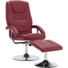 vidaXL Adjustable Wine Red Bürostuhl 104.5cm 2Stk.