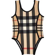 Bebisar Baddräkter Burberry Nigella Mixed Check Swimsuit - Archive Beige