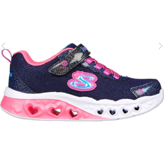 Skechers Blue Trainers Skechers Kid's Flutter Heart Lights - Navy/Multi