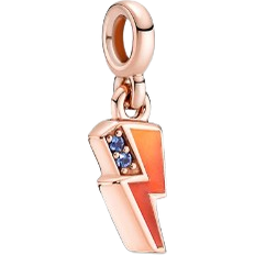 Orange Charms & Pendants Pandora ME Light Me Up Mini Dangle Charm - Rose Gold/Blue/Orange