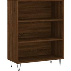 vidaXL Engineered Wood Brown Oak Étagère à livres 90cm