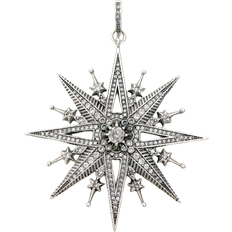 Glocom Royalty Star Pendant - Silver/Transparent