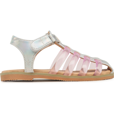 Kunstleder Sandalen EMU Australia Kid's Brooklyn Sandals - Silver/Pink