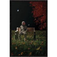 Happy Larry An Interlude Black Framed Art 45.7x66cm