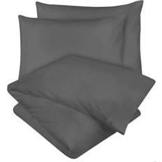 Utopia Bedding Brushed Duvet Cover Grey (200x200cm)