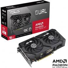 ASUS AMD Radeon Grafikkarten ASUS Dual Radeon RX 7600 XT OC Edition HDMI 3xDP 16GB GDDR6