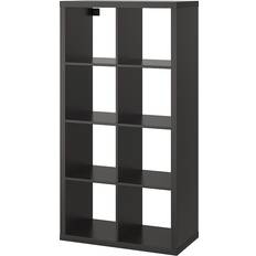 IKEA Kallax Black/Brown Shelving System 76.5x146.5cm