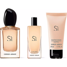 Femme Boîtes cadeau Giorgio Armani Sì Gift Set EdP 50ml + EdP 15ml + Body Lotion 50ml