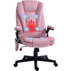 Lumbar Support Office Chairs Homcom 921-171V86PK Pink Office Chair 47.2"