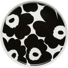 Noir Assiettes Marimekko Oiva Unikko Assiette à Dessert 20cm