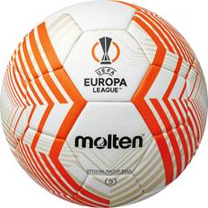 Iso - Nahka Jalkapallot Molten UEFA Europa League Match Ball 22/23 - White/Orange/Silver