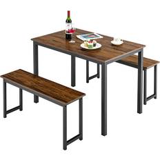 Irons Dining Sets Kitchen Bar Brown Dining Set 27.5x43" 3