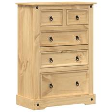 Natural Chest of Drawers vidaXL Corona Natural Chest of Drawer 80x114cm