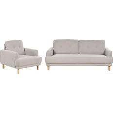 Beliani TUVE Brownish Gray Soffa 199cm 2st 4-sits
