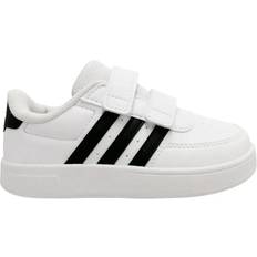 adidas Infant Breaknet Lifestyle Court Two-Strap Hook-and-Loop - Cloud White/Core Black/Core Black