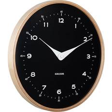 Wood Clocks Karlsson Osado Dome Black Wall Clock 4.3cm