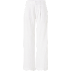 Mujer - Pantalones de lino Gina Tricot Linen Trousers - White