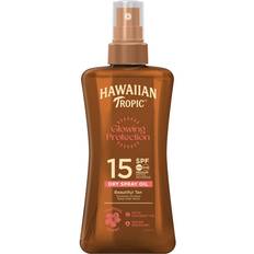 Hawaiian tropic oil 200ml Hawaiian Tropic Glowing Protection Dry Spray Oil SPF15 200ml