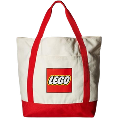 LEGO Canvas Tote Bag - White/Red