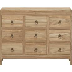 Natural Chest of Drawers vidaXL Solid Wood Teak Natural Chest of Drawer 80x55.1cm