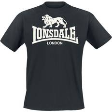 Coton - Homme T-shirts Lonsdale Logo T-shirt - Black