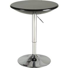 Bar Tables Homcom Tall Bistro Pub Desk Black Bar Table 24.5x24.5"