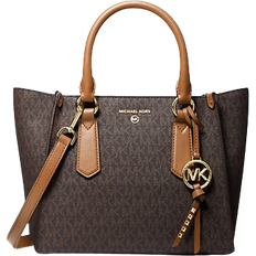 Michael Kors Kris Medium Logo Satchel Bag - Brn/Acorn