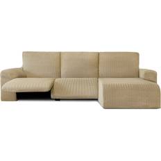 Fundas de Sofá Suelta Eysa Protectora Chaise Longue Derecho 120 x 120 x 360 cm Funda de Sofá Suelta Beige