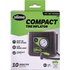 Slime 40060 Tire Inflator, Compact, Portable Air Compressor, Analog, Quick Connect Air