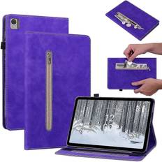 For Nokia T21 Zipper Pocket PU Leather Case,Elastic Band Closure Stand Card Holder Tablet Cover For Nokia T21 Zipper Pocket PU Leather Case,Elastic Band Closure Stand Card Holder Tablet Cover