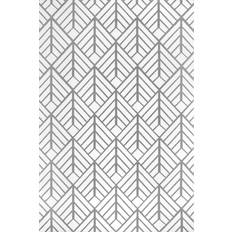 Nuloom Tiffany Contemporary Gray, White 96x120"