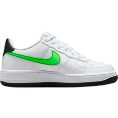 Nike Air Force 1 GS - White/Black/Green Strike