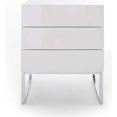 Silver Sängbord Scandinavian Choice Nola White Sängbord 40x50cm