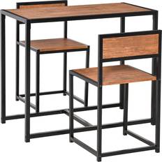 Homcom ‎835-136V80 Brown Dining Set 18.5x35.5" 3pcs
