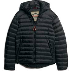 Hooded Fuji Sport Padded Jacket - Black