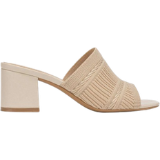 Shein Women Minimalist Mule Sandals, Fabric Chunky Heeled Elegant Sandals