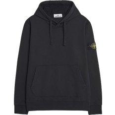 Stone Island Herren Pullover Stone Island Garment Dyed Cotton Fleece Hood - Black