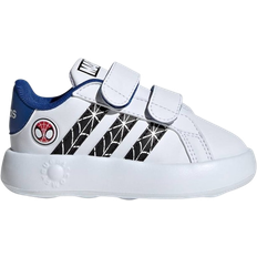 Adidas Infant Marvel's Spider-Man Grand Court - Cloud White/Core Black/Royal Blue