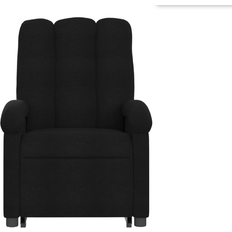 Ligstoel - Zwart Fauteuils vidaXL Fabric Black