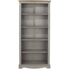 Corona Tall Grey Book Shelf 177.5cm