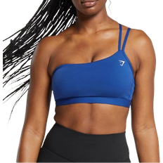 Gymshark One Shoulder Sports Bra - Wave Blue